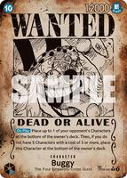 One Piece Card Game,Emperors in the New World,Buggy (051) (Wanted Poster) - OP09-051,Foil,Rare,Near Mint