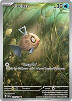 Pokemon,SV08: Surging Sparks,Feebas - 198/191,Holofoil,Illustration Rare,Near Mint