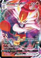 Pokemon,SWSH02: Rebel Clash,Cinderace VMAX - 036/192,Holofoil,Ultra Rare,Near Mint