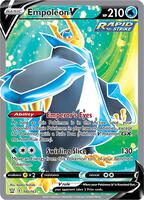 Pokemon,SWSH05: Battle Styles,Empoleon V (Full Art) - 145/163,Holofoil,Ultra Rare,Near Mint
