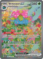 Pokemon,SV: Scarlet & Violet 151,Venusaur ex - 198/165,Holofoil,Special Illustration Rare,Lightly Played