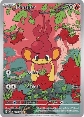 Pokemon,SV: White Flare,Pansear - 099/086,Holofoil,Illustration Rare,Lightly Played