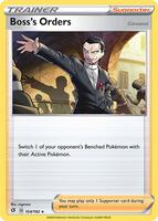 Pokemon,SWSH02: Rebel Clash,Boss's Orders - 154/192,Holofoil,Holo Rare,Near Mint