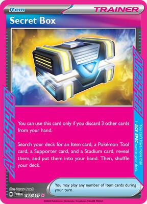 Pokemon,SV06: Twilight Masquerade,Secret Box - 163/167,Holofoil,ACE SPEC Rare,Near Mint