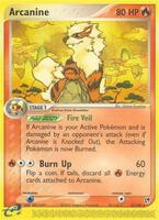Pokemon,Sandstorm,Arcanine - 15/100,Normal,Rare,Moderately Played