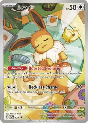 Pokemon,SV: Scarlet & Violet Promo Cards,Eevee - 173,Holofoil,Promo,Lightly Played