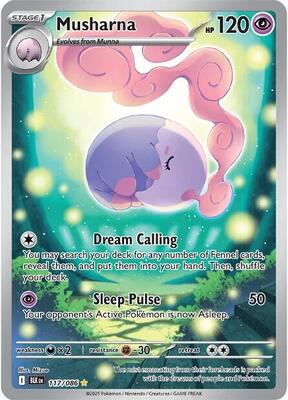 Pokemon,SV: Black Bolt,Musharna - 117/086,Holofoil,Illustration Rare,Near Mint