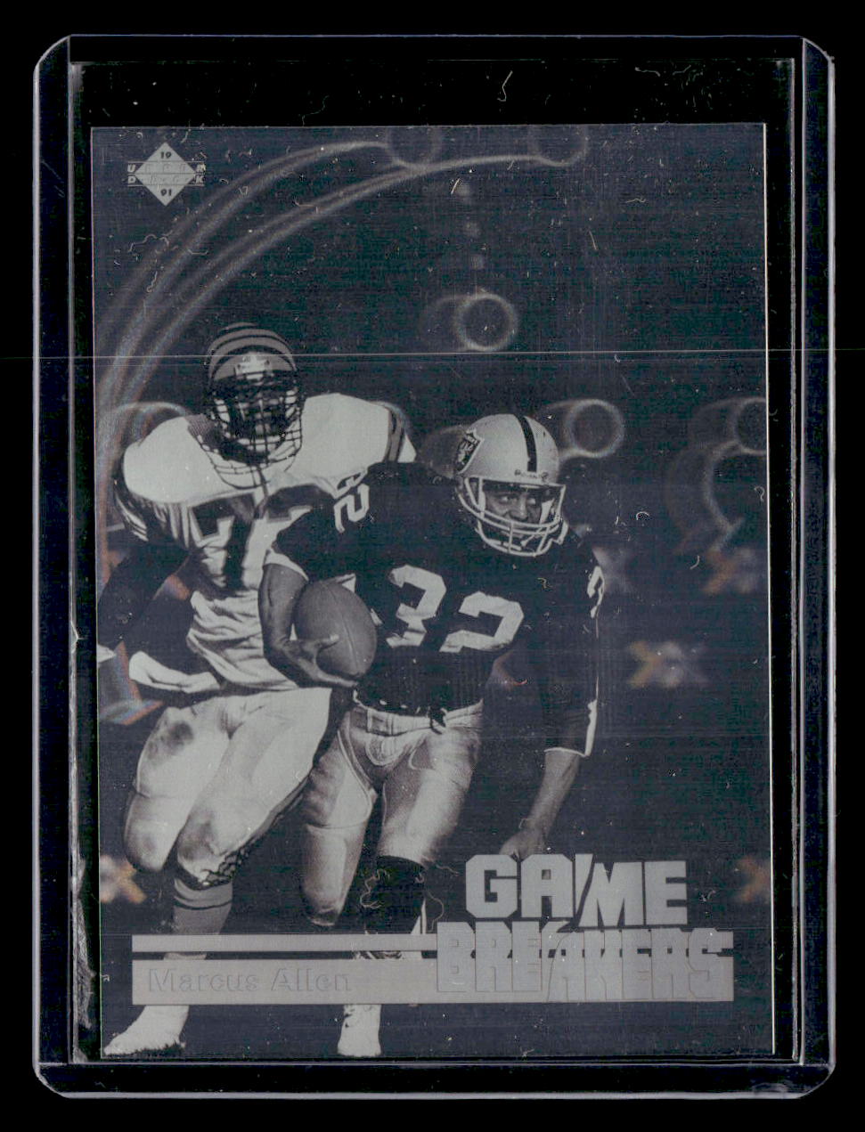 Upper Deck 1991 Upper Deck,1991 Upper Deck,Marcus Allen - GB9,Game Breakers