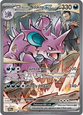 Pokemon,SV10: Destined Rivals,Team Rocket's Nidoking ex - 233/182,Holofoil,Special Illustration Rare,Near Mint