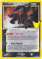 Pokemon,Celebrations: Classic Collection,Umbreon Star - 17/17,Holofoil,Classic Collection,Near Mint