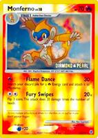 Pokemon,Burger King Promos,Monferno - 56/130 [Diamond & Pearl] - 056/130,Reverse Holofoil,Promo,Heavily Played