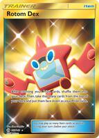 Pokemon,SM Base Set,Rotom Dex (Secret) - 159/149,Holofoil,Secret Rare,Moderately Played
