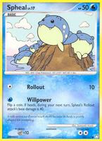 Pokemon,Mysterious Treasures,Spheal - 102/123,Reverse Holofoil,Common,Lightly Played