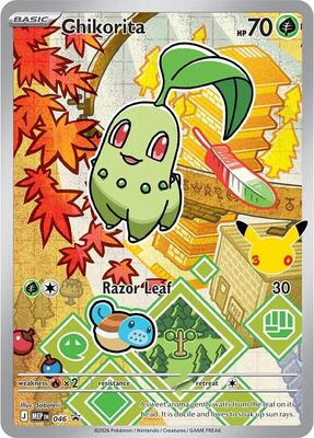 Pokemon,ME: Mega Evolution Promo,Chikorita - 046,Holofoil,Promo,Near Mint