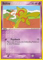 Pokémon,EX Hidden Legends,Baltoy - 52/101,Reverse Holofoil,Common,Lightly Played