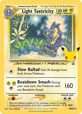 Pokemon,SWSH: Sword & Shield Promo Cards,Light Toxtricity - SWSH137,Holofoil,Promo,Lightly Played