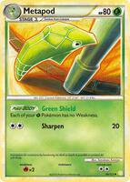 Pokemon,HeartGold SoulSilver,Metapod - 46/123,Reverse Holofoil,Uncommon,Moderately Played