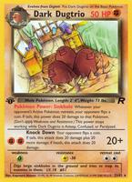 Pokemon,Team Rocket,Dark Dugtrio (23) - 23/82,Unlimited,Rare,Lightly Played