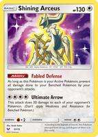 Pokemon,Shining Legends,Shining Arceus - 57/73,Holofoil,Shiny Holo Rare,Near Mint