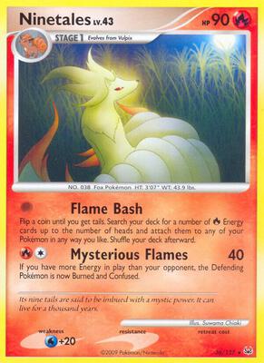 Pokemon,Platinum,Ninetales - 36/127,Normal,Rare,Lightly Played