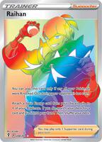 Pokemon,SWSH07: Evolving Skies,Raihan (Secret) - 224/203,Holofoil,Secret Rare,Near Mint