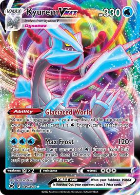 Pokemon,SWSH11: Lost Origin,Kyurem VMAX - 049/196,Holofoil,Ultra Rare,Near Mint