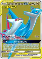 Pokemon,SM - Team Up,Latias & Latios GX (Full Art) - 169/181,Holofoil,Ultra Rare,Near Mint