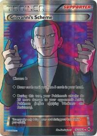 Pokemon,XY - BREAKthrough,Giovanni's Scheme (Full Art) - 162/162,Holofoil,Ultra Rare,Moderately Played