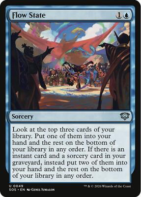 Magic: The Gathering,Secrets of Strixhaven,Flow State - 49,Foil,Uncommon,Near Mint