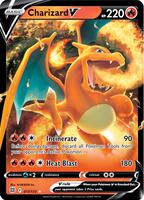 Pokemon,SWSH09: Brilliant Stars,Charizard V - 017/172,Holofoil,Ultra Rare,Near Mint
