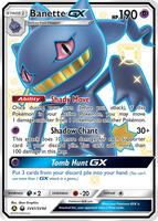 Pokemon,Hidden Fates: Shiny Vault,Banette GX - SV61/SV94,Holofoil,Shiny Holo Rare,Near Mint