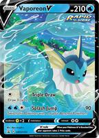 Pokemon,SWSH: Sword & Shield Promo Cards,Vaporeon V - SWSH150,Holofoil,Promo,Moderately Played