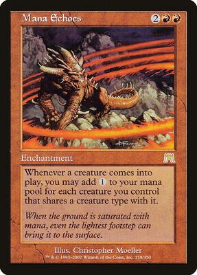 Magic: The Gathering,Onslaught,Mana Echoes - 218,Normal,Rare,Moderately Played