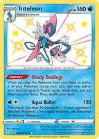 Pokemon,Shining Fates: Shiny Vault,Inteleon - SV027/SV122,Holofoil,Shiny Holo Rare,Near Mint