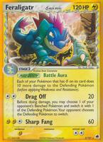 Pokemon,EX Dragon Frontiers,Feraligatr (Delta Species) - 2/101,Holofoil,Holo Rare,Damaged