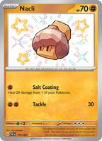 Pokemon,SV: Paldean Fates,Nacli - 176/091,Holofoil,Shiny Rare,Near Mint