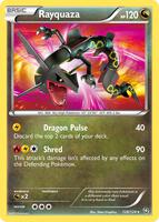 Pokemon,Dragons Exalted,Rayquaza - 128/124,Holofoil,Secret Rare,Heavily Played