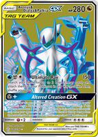 Pokemon,SM - Cosmic Eclipse,Arceus & Dialga & Palkia GX (Full Art) - 220/236,Holofoil,Ultra Rare,Near Mint