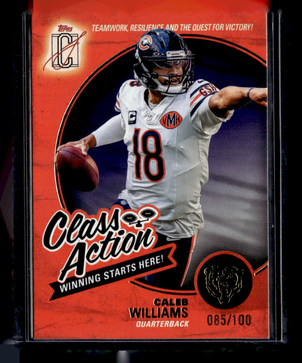 Topps 2025 Topps Signature Class,2025 Topps Signature Class,Caleb Williams - CA-6,Class Action Purple