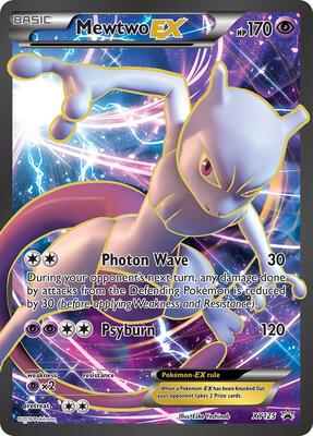 Pokemon,XY Promos,Mewtwo EX - XY125,Holofoil,Promo,Damaged