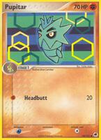 Pokemon,EX Dragon Frontiers,Pupitar - 58/101,Reverse Holofoil,Common,Damaged
