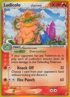 Pokemon,Crystal Guardians,Ludicolo - 6/100,Reverse Holofoil,Holo Rare,Damaged