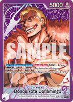 One Piece Card Game,The Azure Sea's Seven,Donquixote Doflamingo - OP14-060 (Alternate Art),Foil,Leader,Near Mint