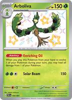 Pokemon,SV: Paldean Fates,Arboliva - 104/091,Holofoil,Shiny Rare,Near Mint