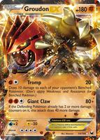 Pokemon,Dark Explorers,Groudon EX - 54/108,Holofoil,Ultra Rare,Moderately Played