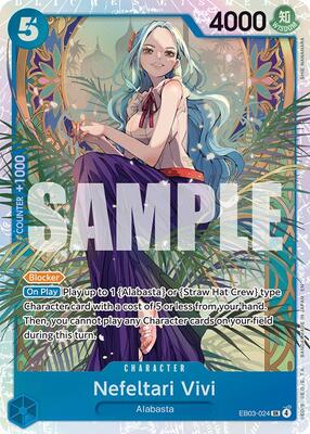 One Piece Card Game,Extra Booster: One Piece Heroines Edition,Nefeltari Vivi (024) - EB03-024,Foil,Super Rare,Near Mint