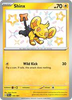 Pokemon,SV: Paldean Fates,Shinx - 135/091,Holofoil,Shiny Rare,Near Mint
