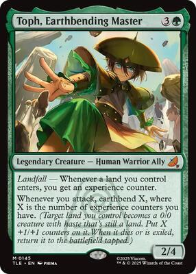 Magic: The Gathering,Avatar: The Last Airbender: Eternal-Legal,Toph, Earthbending Master - 145,Normal,Mythic,Near Mint
