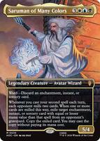Magic: The Gathering,The Hobbit: Eternal-Legal,Saruman of Many Colors (Borderless) - 35,Normal,Mythic,Near Mint