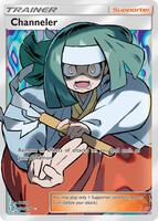 Pokemon,SM - Unified Minds,Channeler (Full Art) - 232/236,Holofoil,Ultra Rare,Near Mint